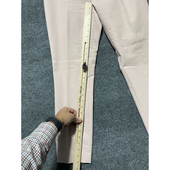 Express Pants Womens 2 Pink Columnist Ankle Office Stretch Capsule Preppy Causal - Picture 8 of 12